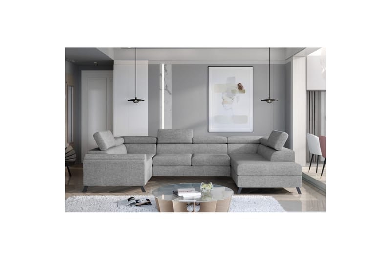 Seksjon Eltap Escada 336x200x92 cm - Sawana 21, Høyre - Møbler - Sofaer - Sovesofaer - Hjørnesovesofa