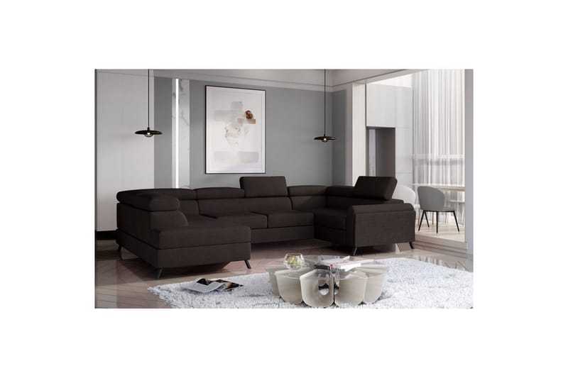 Seksjon Eltap Escada 336x200x92 cm - Sawana 26, Venstre - Møbler - Sofaer - Sovesofaer - Hjørnesovesofa