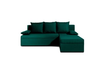 Seksjon Eltap Gino 201x143x90 cm - Nube 35, Grønn - Møbler - Sofaer - Sovesofaer - Sovesofa divan