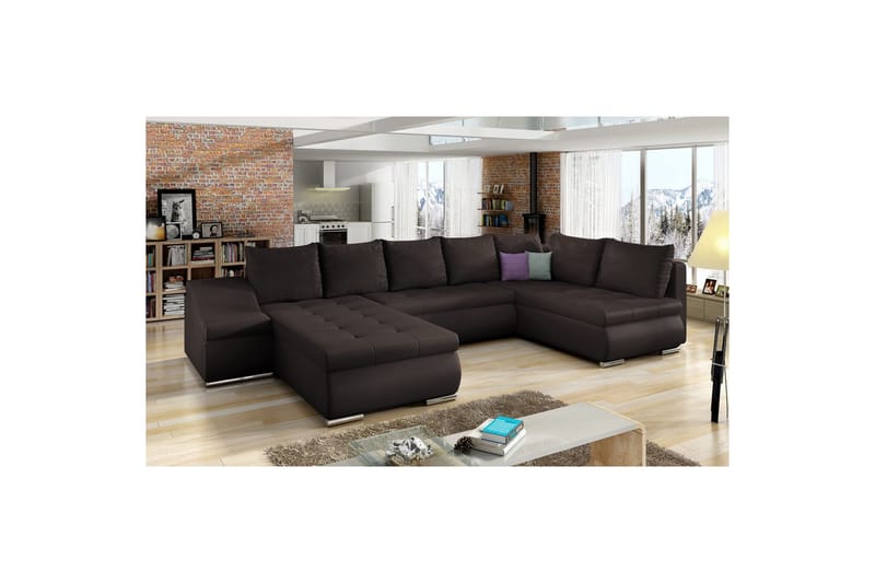 Seksjon Eltap Giovanni 351x82x190 cm - Soft 66, Venstre - Møbler - Sofaer - Sovesofaer - Hjørnesovesofa