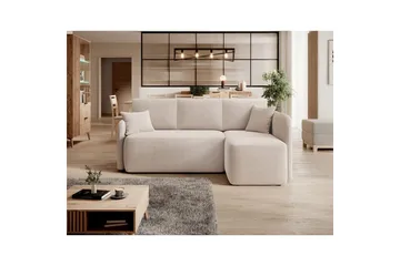 Seksjon Eltap Hadson 206x150x89 cm - Jarell 18, Lys Beige, Høyre - Møbler - Sofaer - Sovesofaer - Sovesofa divan