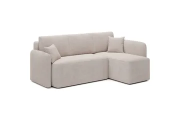Seksjon Eltap Hadson 206x150x89 cm - Jarell 18, Lys Beige, Høyre - Møbler - Sofaer - Sovesofaer - Sovesofa divan