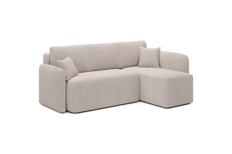 Seksjon Eltap Hadson 206x150x89 cm - Jarell 18, Lys Beige, Høyre - Møbler - Sofaer - Sovesofaer - Sovesofa divan