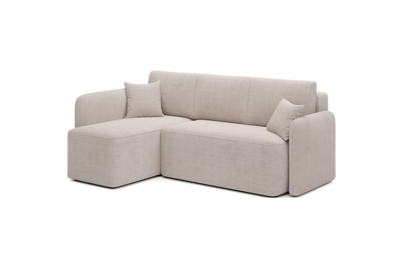 Seksjon Eltap Hadson 206x150x89 cm - Jarell 18, Lys Beige, Venstre - Møbler - Sofaer - Sovesofaer - Sovesofa divan