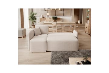 Seksjon Eltap Hadson 206x150x89 cm - Jarell 18, Lys Beige, Venstre - Møbler - Sofaer - Sovesofaer - Sovesofa divan