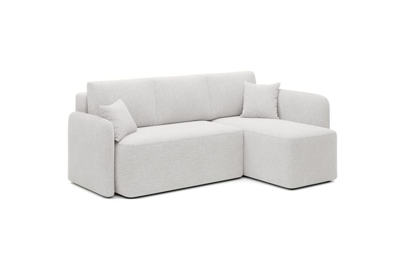 Seksjon Eltap Hadson 206x150x89 cm - Royal 01, Hvit, Høyre - Møbler - Sofaer - Sovesofaer - Sovesofa divan