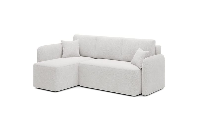 Seksjon Eltap Hadson 206x150x89 cm - Royal 01, Hvit, Venstre - Møbler - Sofaer - Sovesofaer - Sovesofa divan