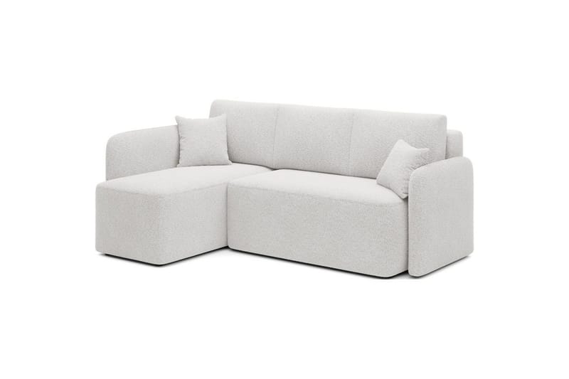 Seksjon Eltap Hadson 206x150x89 cm - Royal 01, Hvit, Venstre - Møbler - Sofaer - Sovesofaer - Sovesofa divan