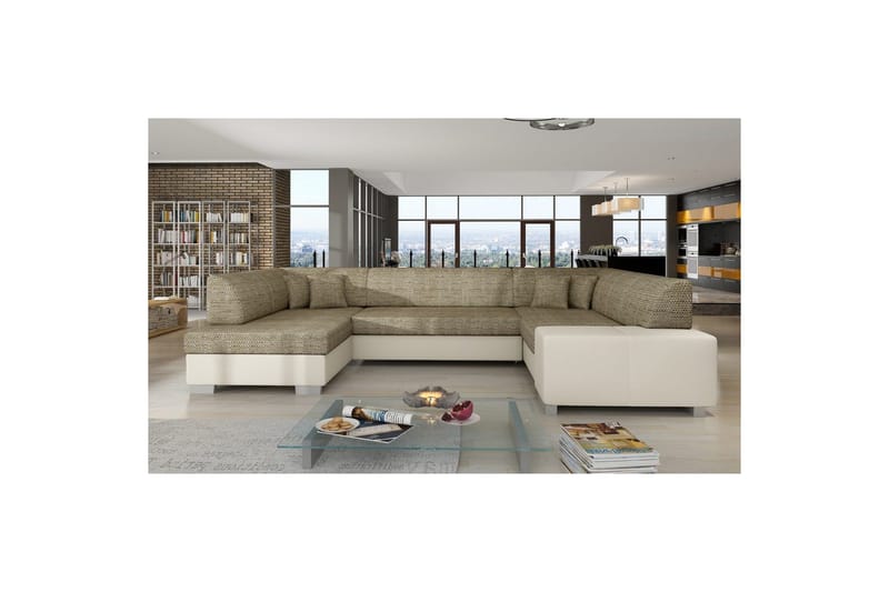 Seksjon Eltap Isloren 322x204x72 cm, Berlin 03, Soft 33, Beige, Venstre