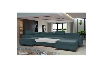 Seksjon Eltap Josette 360x200x92 cm - Grande 75, Grønn, Venstre - Møbler - Sofaer - Sovesofaer - Sovesofa divan