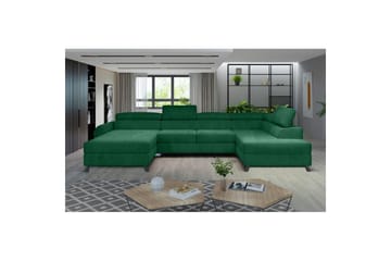 Seksjon Eltap Josette 360x200x92 cm - Kronos 19, Mørk Grønn, Høyre - Møbler - Sofaer - Sovesofaer - Sovesofa divan