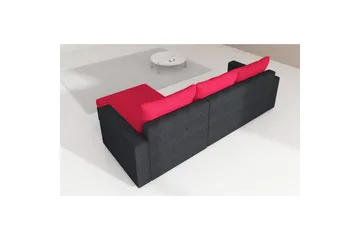 Seksjon Eltap Josette 360x200x92 cm - Mat Velvet 75, Grønn, Venstre - Møbler - Sofaer - Sovesofaer - Sovesofa divan