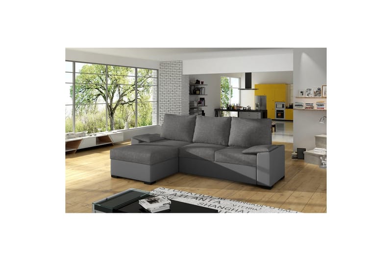 Seksjon Eltap Letto 245x160x90 cm - Sawana 05, Soft 29, Grå - Møbler - Sofaer - Sovesofaer - Sovesofa divan