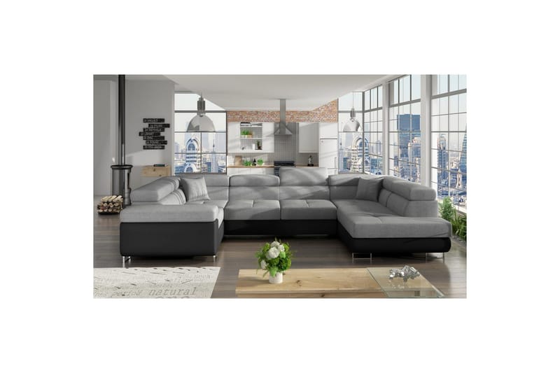 Seksjon Eltap Letto 340x202x90 cm - Sawana 21, Soft 11, Høyre - Møbler - Sofaer - Sovesofaer - Hjørnesovesofa