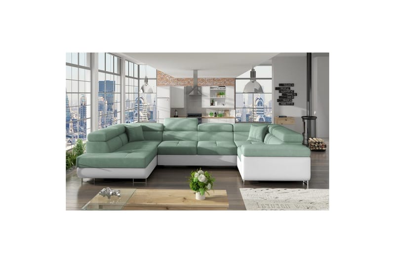 Seksjon Eltap Letto 340x202x90 cm - Soro 34, Soft 17, Venstre - Møbler - Sofaer - Sovesofaer - Hjørnesovesofa
