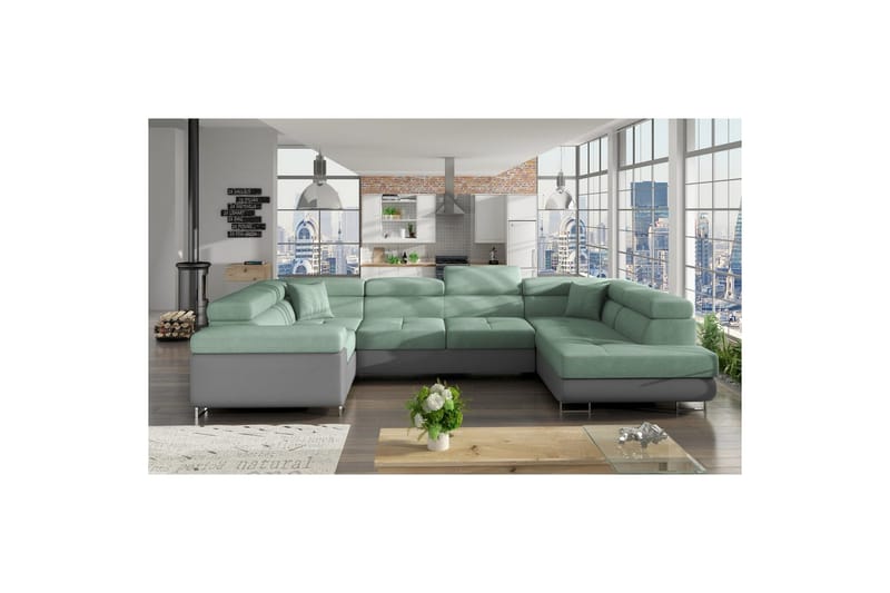 Seksjon Eltap Letto 340x202x90 cm, Soro 34, Soft 29, Høyre