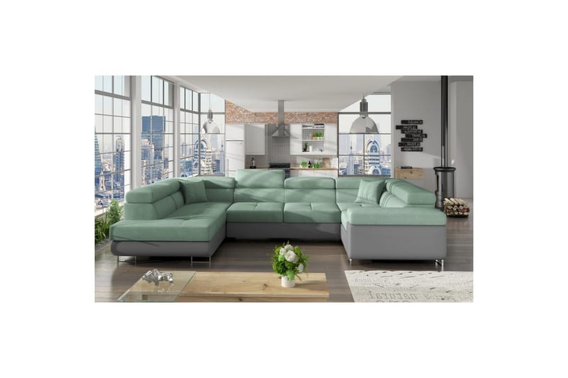 Seksjon Eltap Letto 340x202x90 cm - Soro 34, Soft 29, Venstre - Møbler - Sofaer - Sovesofaer - Hjørnesovesofa