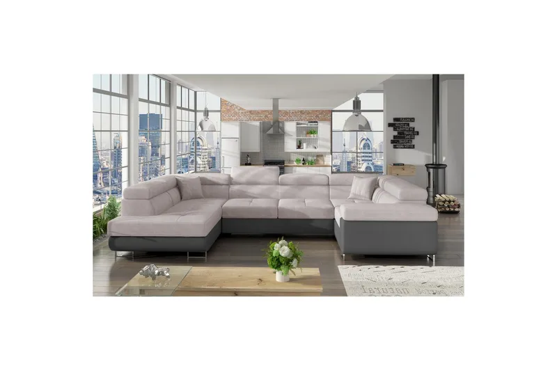 Seksjon Eltap Letto 340x202x90 cm, Soro 83, Soft 29, Venstre