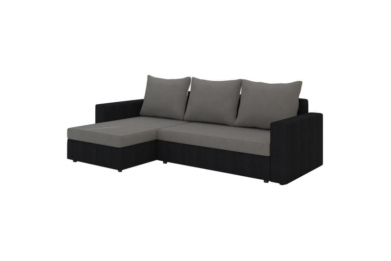 Seksjon Eltap Livio 237x150x72 cm, Alova 10, Alova 04, Grå, Svart