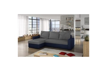 Seksjon Eltap Livio 237x150x72 cm - Alova 10, Alova 79, Grå, Blå - Møbler - Sofaer - Sovesofaer - Sovesofa divan