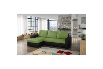 Seksjon Eltap Livio 237x150x72 cm - Alova 42, Alova, Grønn, Svart - Møbler - Sofaer - Sovesofaer - Sovesofa divan