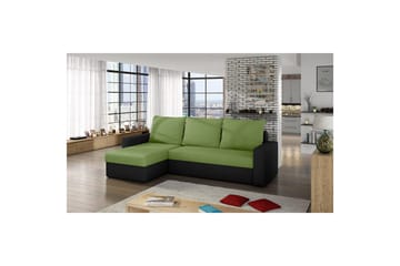 Seksjon Eltap Livio 237x150x72 cm - Alova 42, Alova, Grønn, Svart - Møbler - Sofaer - Sovesofaer - Sovesofa divan