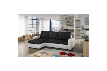 Seksjon Eltap Livio 237x150x72 cm - Sawana 14, Soft 17, Svart, Hvit - Møbler - Sofaer - Sovesofaer - Sovesofa divan
