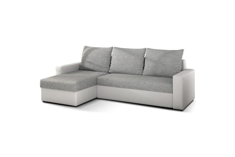 Seksjon Eltap Livio 237x150x72 cm - Sawana 21, Myk 17, Grå, Hvit - Møbler - Sofaer - Sovesofaer - Sovesofa divan
