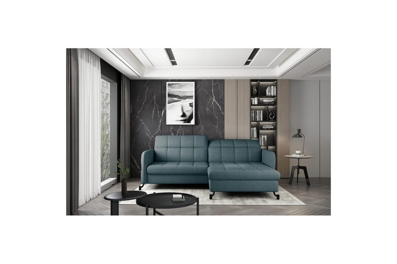 Seksjon Eltap Lorelle 225x160x105 cm - Grande 75, Grønn, Høyre - Møbler - Sofaer - Sovesofaer - Sovesofa divan
