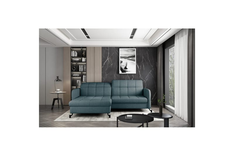 Seksjon Eltap Lorelle 225x160x105 cm - Grande 75, Grønn, Venstre - Møbler - Sofaer - Sovesofaer - Sovesofa divan