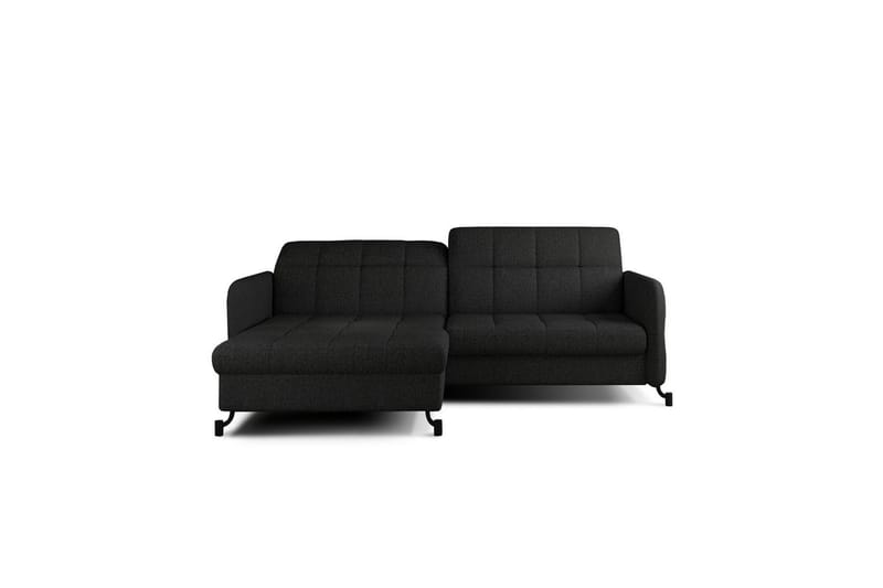 Seksjon Eltap Lorelle 225x160x105 cm - Inari 100, Svart, Venstre - Møbler - Sofaer - Sovesofaer - Sovesofa divan