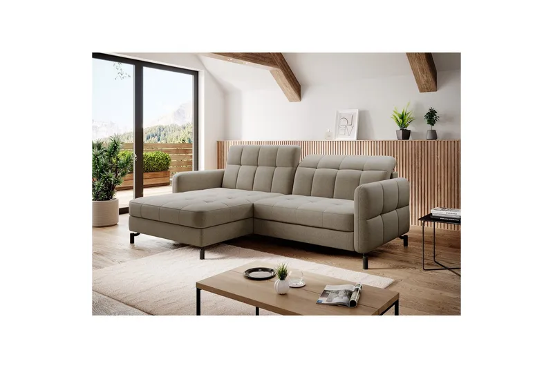 Seksjon Eltap Lorelle 225x160x105 cm, Inari 23, Brun, Venstre