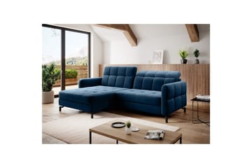 Seksjon Eltap Lorelle 225x160x105 cm - Kronos 09, Mørk Blå, Venstre - Møbler - Sofaer - Sovesofaer - Sovesofa divan