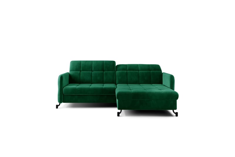 Seksjon Eltap Lorelle 225x160x105 cm - Kronos 19, Mørk Grønn, Høyre - Møbler - Sofaer - Sovesofaer - Sovesofa divan