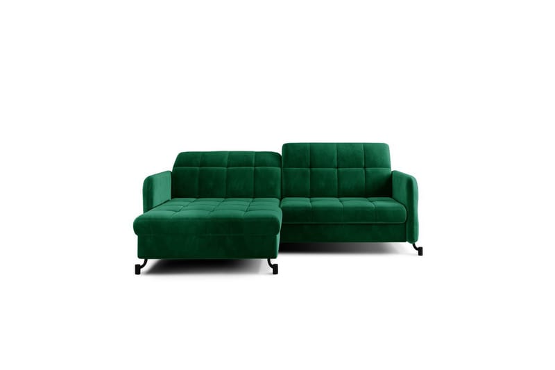 Seksjon Eltap Lorelle 225x160x105 cm - Kronos 19, Mørk Grønn, Venstre - Møbler - Sofaer - Sovesofaer - Sovesofa divan