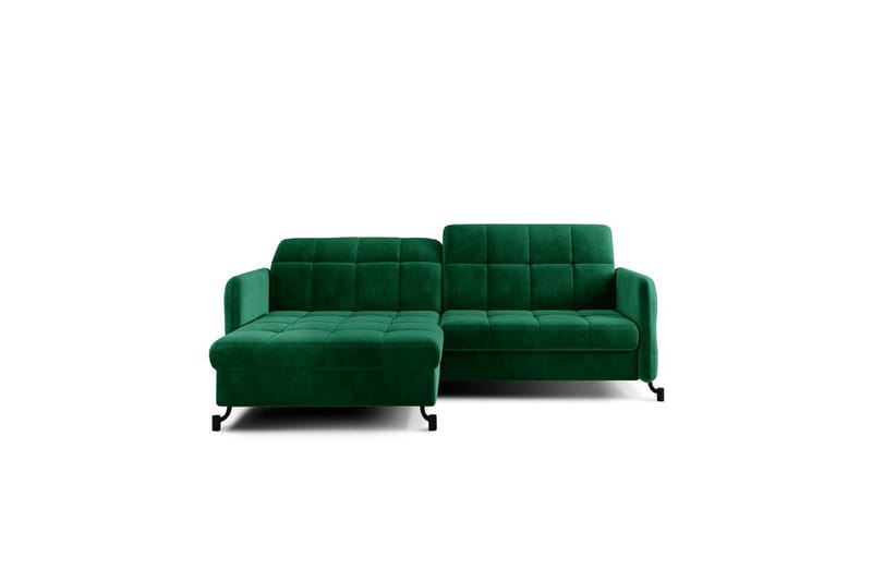 Seksjon Eltap Lorelle 225x160x105 cm - Kronos 19, Mørk Grønn, Venstre - Møbler - Sofaer - Sovesofaer - Sovesofa divan