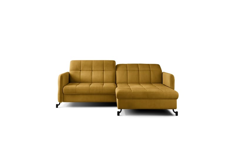 Seksjon Eltap Lorelle 225x160x105 cm - Monolith 48, Gul, Høyre - Møbler - Sofaer - Sovesofaer - Sovesofa divan