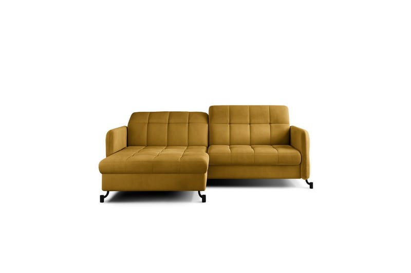 Seksjon Eltap Lorelle 225x160x105 cm - Monolith 48, Gul, Venstre - Møbler - Sofaer - Sovesofaer - Sovesofa divan