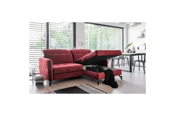 Seksjon Eltap Lorelle 225x160x105 cm - Monolith 77, Blå, Høyre - Møbler - Sofaer - Sovesofaer - Sovesofa divan