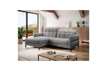 Seksjon Eltap Lorelle 225x160x105 cm - Monolith 84, Lys grå, Venstre - Møbler - Sofaer - Sovesofaer - Sovesofa divan