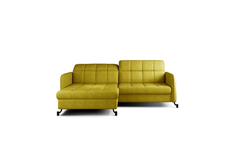 Seksjon Eltap Lorelle 225x160x105 cm - Omega 68, Gul, Venstre - Møbler - Sofaer - Sovesofaer - Sovesofa divan