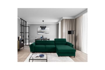 Seksjon Eltap Mariall 288x200x92 cm - Kronos 19, Mørk grønn, Høyre - Møbler - Sofaer - Sovesofaer - Sovesofa divan