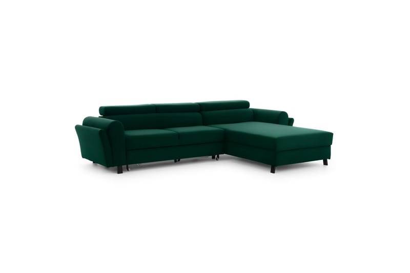 Seksjon Eltap Mariall 288x200x92 cm - Kronos 19, Mørk grønn, Høyre - Møbler - Sofaer - Sovesofaer - Sovesofa divan