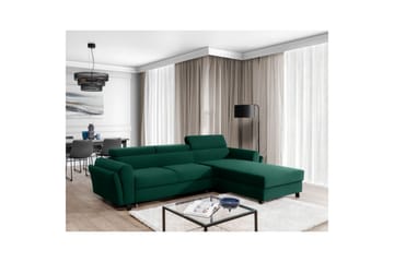 Seksjon Eltap Mariall 288x200x92 cm - Kronos 19, Mørk grønn, Høyre - Møbler - Sofaer - Sovesofaer - Sovesofa divan