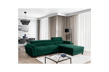 Seksjon Eltap Mariall 288x200x92 cm - Kronos 19, Mørk grønn, Høyre - Møbler - Sofaer - Sovesofaer - Sovesofa divan