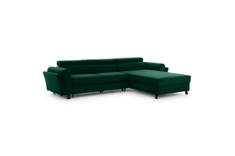 Seksjon Eltap Mariall 288x200x92 cm - Kronos 19, Mørk grønn, Høyre - Møbler - Sofaer - Sovesofaer - Sovesofa divan