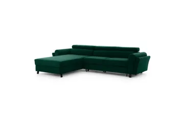 Seksjon Eltap Mariall 288x200x92 cm - Kronos 19, Mørk grønn, Venstre - Møbler - Sofaer - Sovesofaer - Sovesofa divan