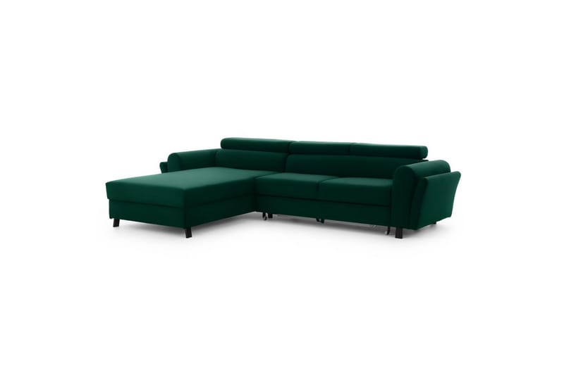 Seksjon Eltap Mariall 288x200x92 cm - Kronos 19, Mørk grønn, Venstre - Møbler - Sofaer - Sovesofaer - Sovesofa divan