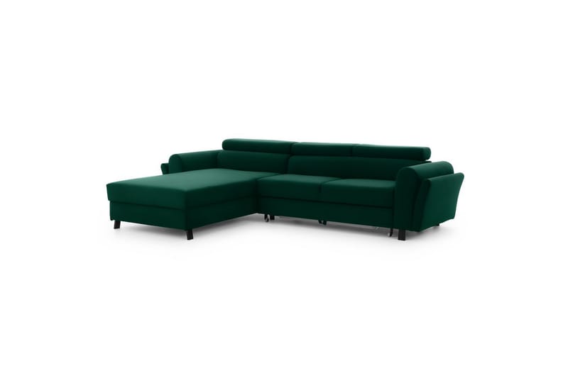Seksjon Eltap Mariall 288x200x92 cm - Kronos 19, Mørk grønn, Venstre - Møbler - Sofaer - Sovesofaer - Sovesofa divan