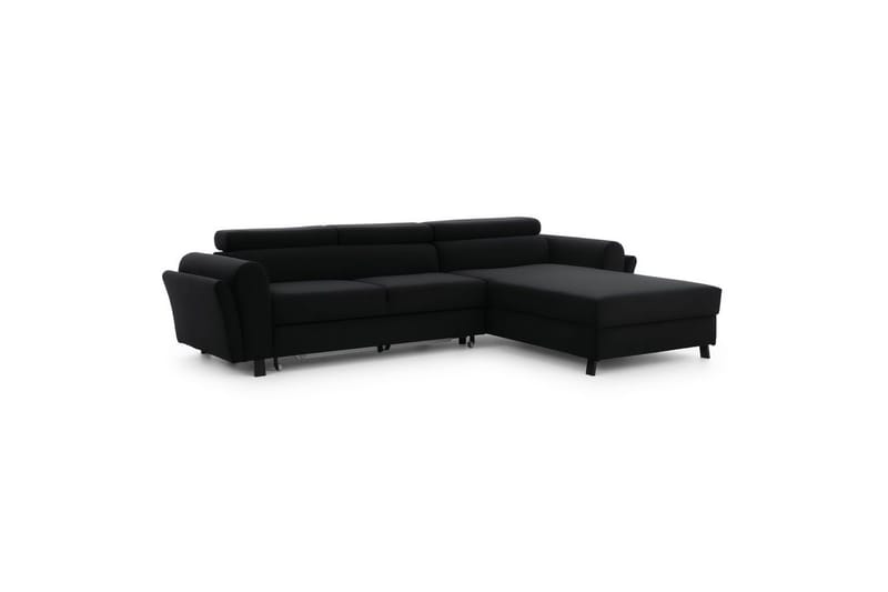 Seksjon Eltap Mariall 288x200x92 cm - Mat Velvet 99, Blå, Høyre - Møbler - Sofaer - Sovesofaer - Sovesofa divan